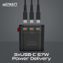 Зарядний пристрій Promate TripMate-GaN75 75W Black
