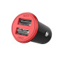 Автомобильное зарядное устройство ColorWay (2USB,3.4A, 17W) Red/Black (CW-CHA026-BK)