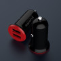 Автомобильное зарядное устройство ColorWay (2USB,3.4A, 17W) Red/Black (CW-CHA026-BK)