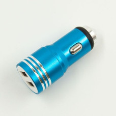 Автомобильное зарядное устройство Dengos (2USB; 2.1A, 1A) Blue (AZP-2P-Blue)