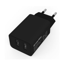 Сетевое зарядное устройство ColorWay (2USB;2.1A) Black (CW-CHS015-BK)
