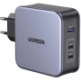 Зарядний пристрій Ugreen CD289 GaN 140W Gray + кабель Type-C 1.5 м (90549)