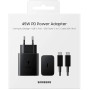 Мережевий зарядний пристрій Samsung EP-T4511XBEGEU Black, 25W + кабель USB Type-C