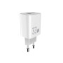 Мережевий зарядний пристрій Sigma mobile X-power 33W GaN, PD, QC (1xUSB-C + 1xUSB-A) White (PS33-01)