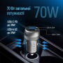 Автомобільний зарядний пристрій ColorWay 2USB (Type-C PD35W + USB QC3.0 35W) 70W Gray (CW-CHA066PD-GR)
