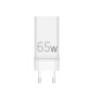 Мережевий зарядний пристрій Sigma mobile X-power 65W GaN, PD, QC (2xUSB-C + 1xUSB-A) White (PS65-01)