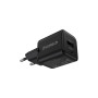 Мережевий зарядний пристрій Choetech (USB-C+USB-A) Black (PD5012-EU-BK)