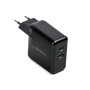 Сетевое зарядное устройство REAL-EL CH-350 QC3.0 (2USB, 3A) Black
