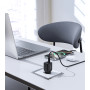 Мережевий зарядний пристрій Choetech (USB-C+USB-A) Black (PD5012-EU-BK)