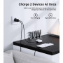 Мережевий зарядний пристрій Choetech (USB-C+USB-A) Black (PD5012-EU-BK)