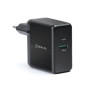 Сетевое зарядное устройство REAL-EL CH-350 QC3.0 (2USB, 3A) Black