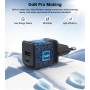 Мережевий зарядний пристрій Choetech (USB-C+USB-A) Black (PD5012-EU-BK)