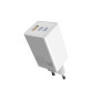 Мережевий зарядний пристрій Sigma mobile X-power 65W GaN, PD, QC (2xUSB-C + 1xUSB-A) White (PS65-01)