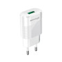 Сетевое зарядное устройство Grand-X CH-17W (1xUSB 2.1А) White с защитой от перегрузки