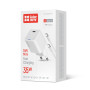 Мережевий зарядний пристрій ColorWay GaN Mini 35W PD Port PPS USB-C White (CW-CHS056PDC-WT) + кабель USB Type-C