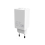 Мережевий зарядний пристрій Sigma mobile X-power 65W GaN, PD, QC (2xUSB-C + 1xUSB-A) White (PS65-01)