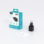 Мережевий зарядний пристрій Choetech (USB-C+USB-A) Black (PD5012-EU-BK)
