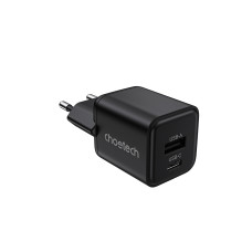 Мережевий зарядний пристрій Choetech (USB-C+USB-A) Black (PD5012-EU-BK)