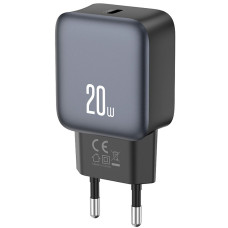 Зарядний пристрій XO L153 (USB-С, 3A) 20W Black