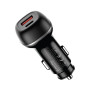 Автомобільний зарядний пристрій ColorWay 2USB (Type-C PD45W + USB QC3.0 18W) 63W Black (CW-CHA067PD-BK)