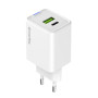 Мережевий зарядний пристрій ColorWay GaN Mini 45W PD Port PPS USB (Type-C PD + USB QC4.0) White (CW-CHS060PD-WT)