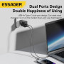 Мережевий зарядний пристрій Essager Pinchen 33W USB A + TYPE C Black (ECTAC-PCB01-P)
