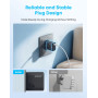 Мережевий зарядний пристрій Anker Charger 70W, 3xUSB-C, 1xUSB-A, Black (A121CG11)