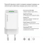 Мережевий зарядний пристрій ColorWay GaN Mini 20W PD Port PPS USB (Type-C PD + USB QC4.0) White (CW-CHS062PDC-WT) + кабель Type-C