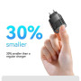 Мережевий зарядний пристрій Essager Pinchen 33W USB A + TYPE C Black (ECTAC-PCB01-P)