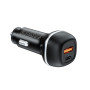 Автомобільний зарядний пристрій ColorWay 2USB (Type-C PD45W + USB QC3.0 18W) 63W Black (CW-CHA067PD-BK)