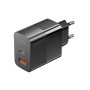 Мережевий зарядний пристрій Essager Pinchen 33W USB A + TYPE C Black (ECTAC-PCB01-P)