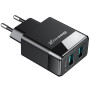 Сетевое зарядное устройство Grand-X (2xUSB 2.4А) Black (CH-50T) + кабель USB-C