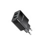 Сетевое зарядное устройство Grand-X (2xUSB 2.4А) Black (CH-50T) + кабель USB-C