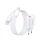 Мережевий зарядний пристрій Remax Kiddy Series 18W (1USB 2.1 А) White (RP-U119) + кабель USB Type-C