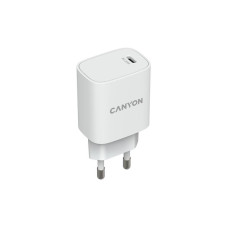 Мережевий зарядний пристрій Canyon H-20-02 (1USB, 3A) PD White (CNE-CHA20W02)