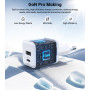 Мережевий зарядний пристрій Choetech (USB-C+USB-A) White (PD5012-EU-WH)