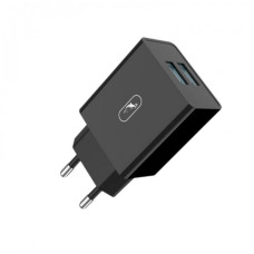 Зарядное устройство SkyDolphin SC30 (2USB, 2.1A) Black (MZP-000169)