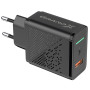 Сетевое зарядное устройство Grand-X Fast Charge 3-в-1 QC3.0, FCP, AFC, (1хUSB, 18W) Black (CH-650)