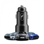 Автомобильное зарядное устройство SkyDolphin SZ15 Aluminium QC3.0 (2USB, 2.4A) Black (AZP-000087)