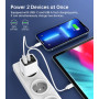 Мережевий зарядний пристрій Choetech (USB-C+USB-A) White (PD6052-EU-WH)