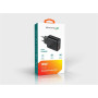 Сетевое зарядное устройство Grand-X Fast Charge 3-в-1 QC3.0, FCP, AFC, (1хUSB, 18W) Black (CH-650)