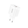 Мережевий зарядний пристрій Foneng PD30W (1xUSB, 1xType-C) White (EU52-CH)