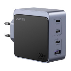 Зарядний пристрій Ugreen Nexode X565 100W GaN (3хUSB-C+USB-A) Gray (35043)