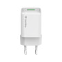 Мережевий зарядний пристрій ColorWay 1USB Quick Charge 3.0 (18W) V2 White (CW-CHS063Q-WT)