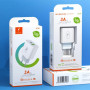 Зарядное устройство SkyDolphin SC20 PD+QC3.0 (2USB, 3A) White (MZP-000121)