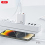 Мережевий зарядний пристрій XO L117 (2USB-С, 1USB, 3А) PD, QC 3.0 White (L117-CC.white)