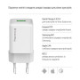 Мережевий зарядний пристрій ColorWay 1USB Quick Charge 3.0 (18W) V2 White (CW-CHS063Q-WT)