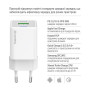 Мережевий зарядний пристрій ColorWay GaN Mini 35W PD Port PPS USB (Type-C PD + USB QC4.0) White (CW-CHS055PDC-WT) + кабель USB Type-C