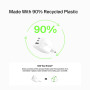 Мережевий зарядний пристрій Belkin BoostCharge Pro 3-Port GaN Wall Charger 70W White (WCH018HQWH)
