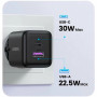 Зарядний пристрій Ugreen X516 2xUSB 30W (USB-A + USB-C) Black (65014)